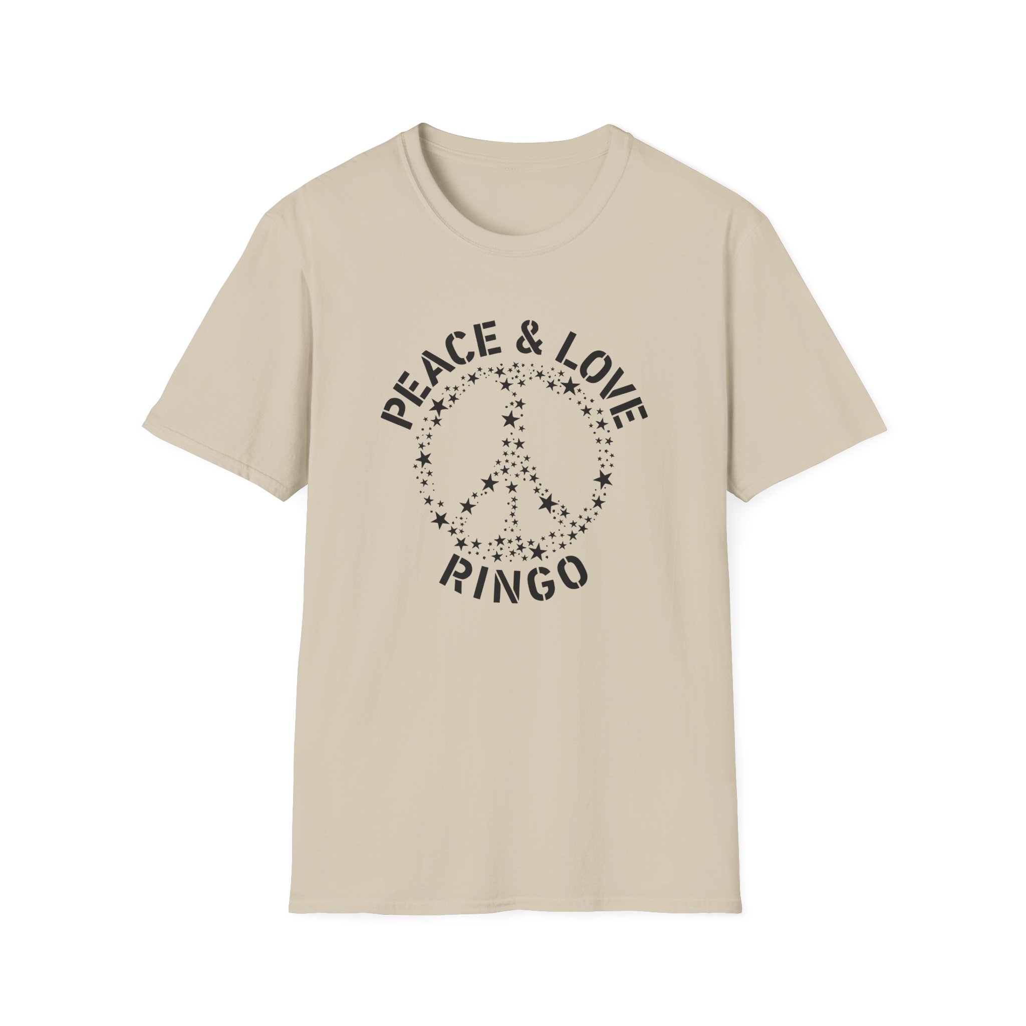 Ringo Starr Peace & Love Unisex Softstyle T-Shirt