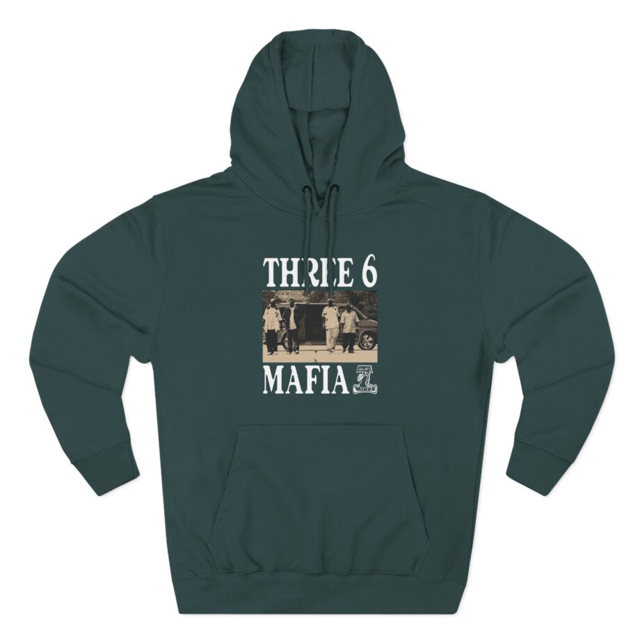 Three 6 Mafia Ridin Spinners Three-Panel Fleece Hoodie