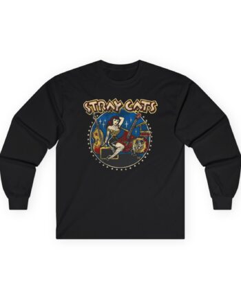 Stray Cats Ladies Bass Unisex Ultra Cotton Long Sleeve Tee