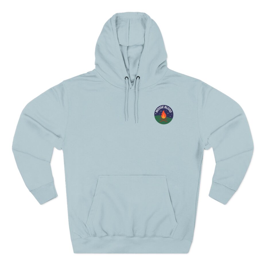 Moose Blood Three-Panel Fleece Hoodie