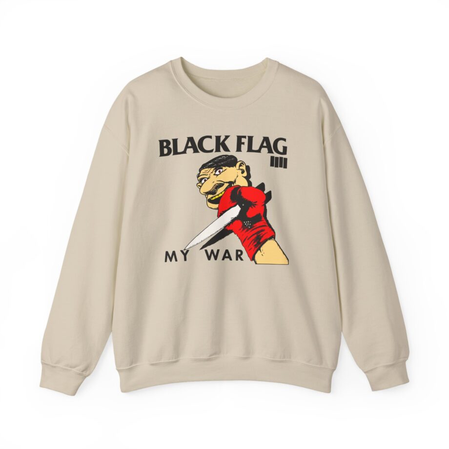 Black Flag My War Unisex Heavy Blend™ Crewneck Sweatshirt