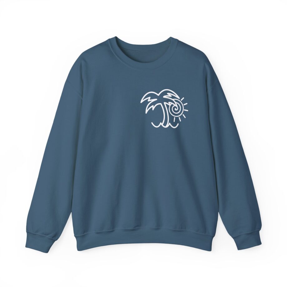 Chon Palm Tree Blue Dip Dye Unisex Heavy Blend™ Crewneck Sweatshirt