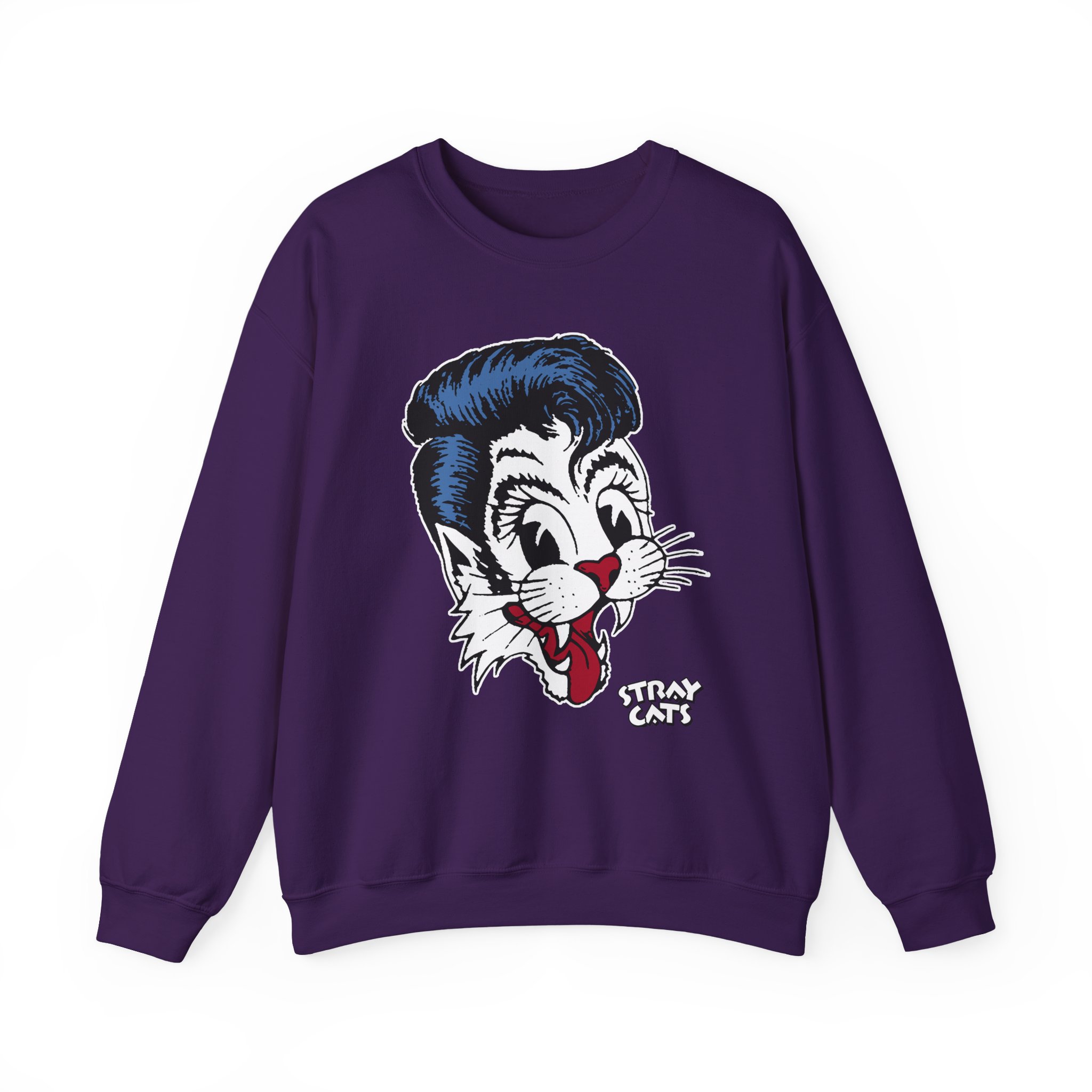 Stray Cats Big Blue Cat Unisex Heavy Blendâ„¢ Crewneck Sweatshirt