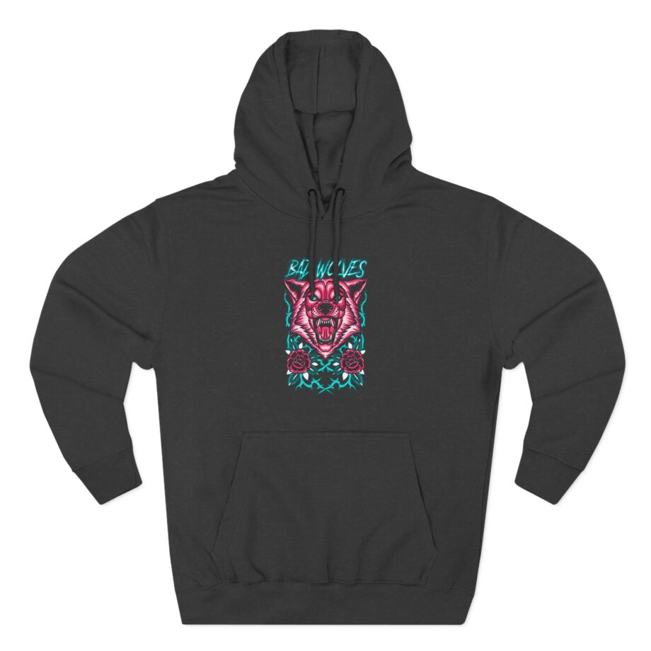 Bad Wolves Wolf in Vines Three-Panel Fleece Hoodie