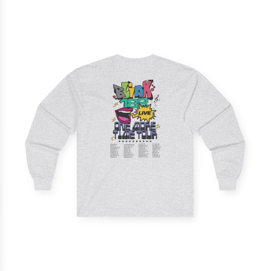 Blink 182 One More Time Tour Unisex Ultra Cotton Long Sleeve Tee