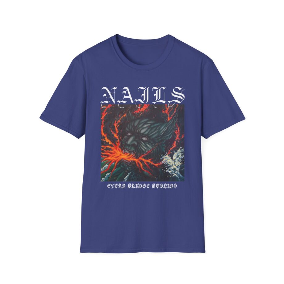 Nails Every Bridge Burning Unisex Softstyle T-Shirt