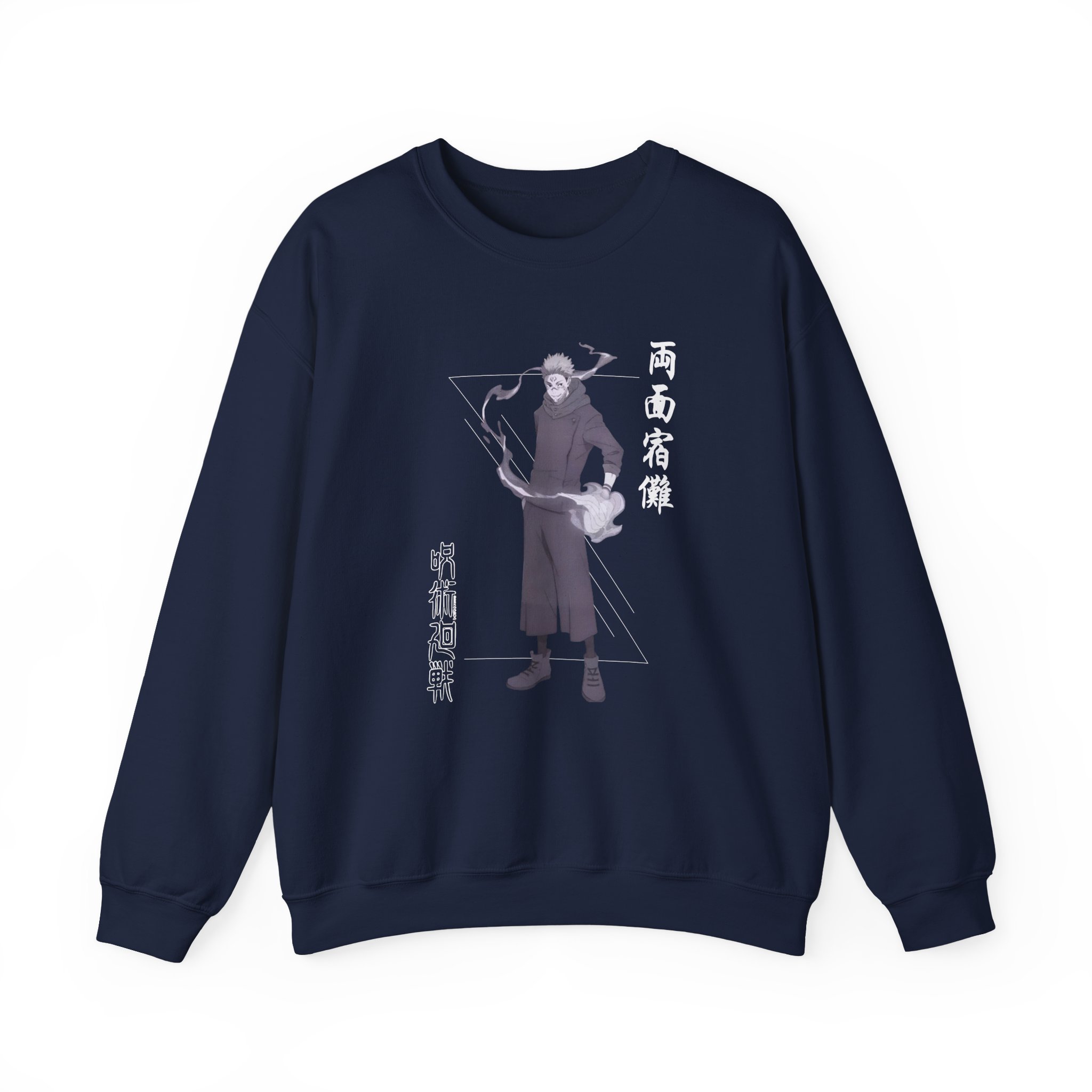 Jujutsu Kaisen Sukuna Name Unisex Heavy Blendâ„¢ Crewneck Sweatshirt