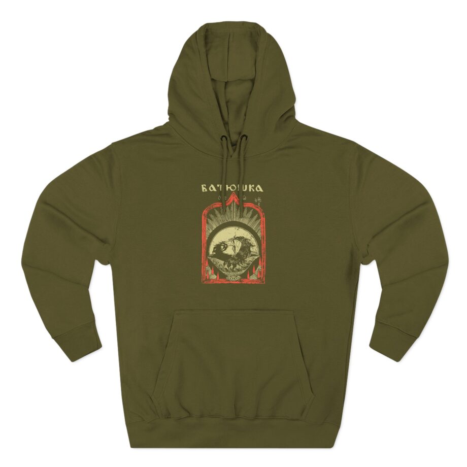 Batushka Head Art Three-Panel Fleece Hoodie
