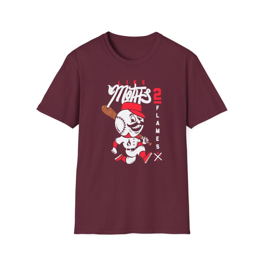 Like Moths to Flames Baseball Unisex Softstyle T-Shirt