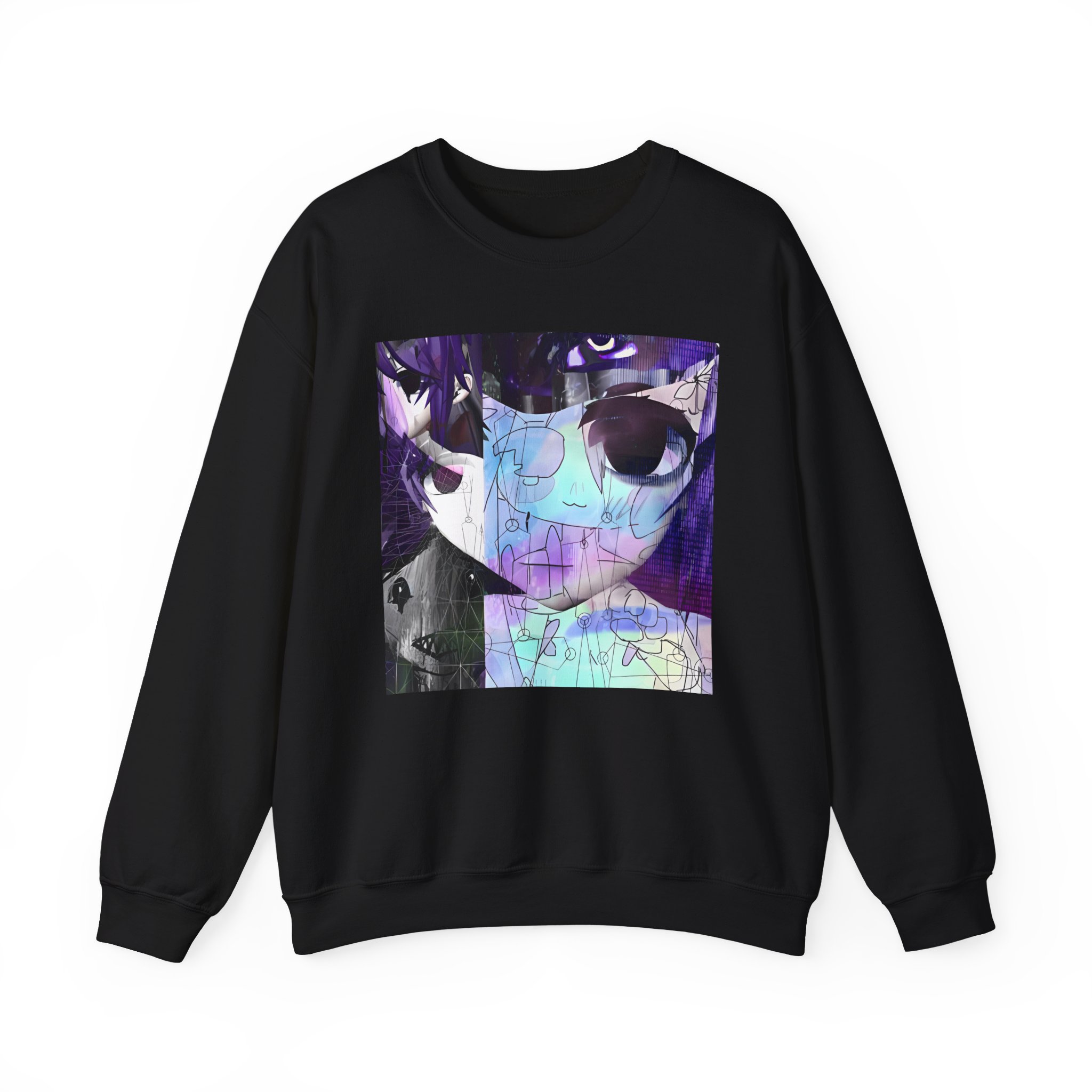 Sewerslvt Skitzofrenia Simulation Album Cover Unisex Heavy Blendâ„¢ Crewneck Sweatshirt