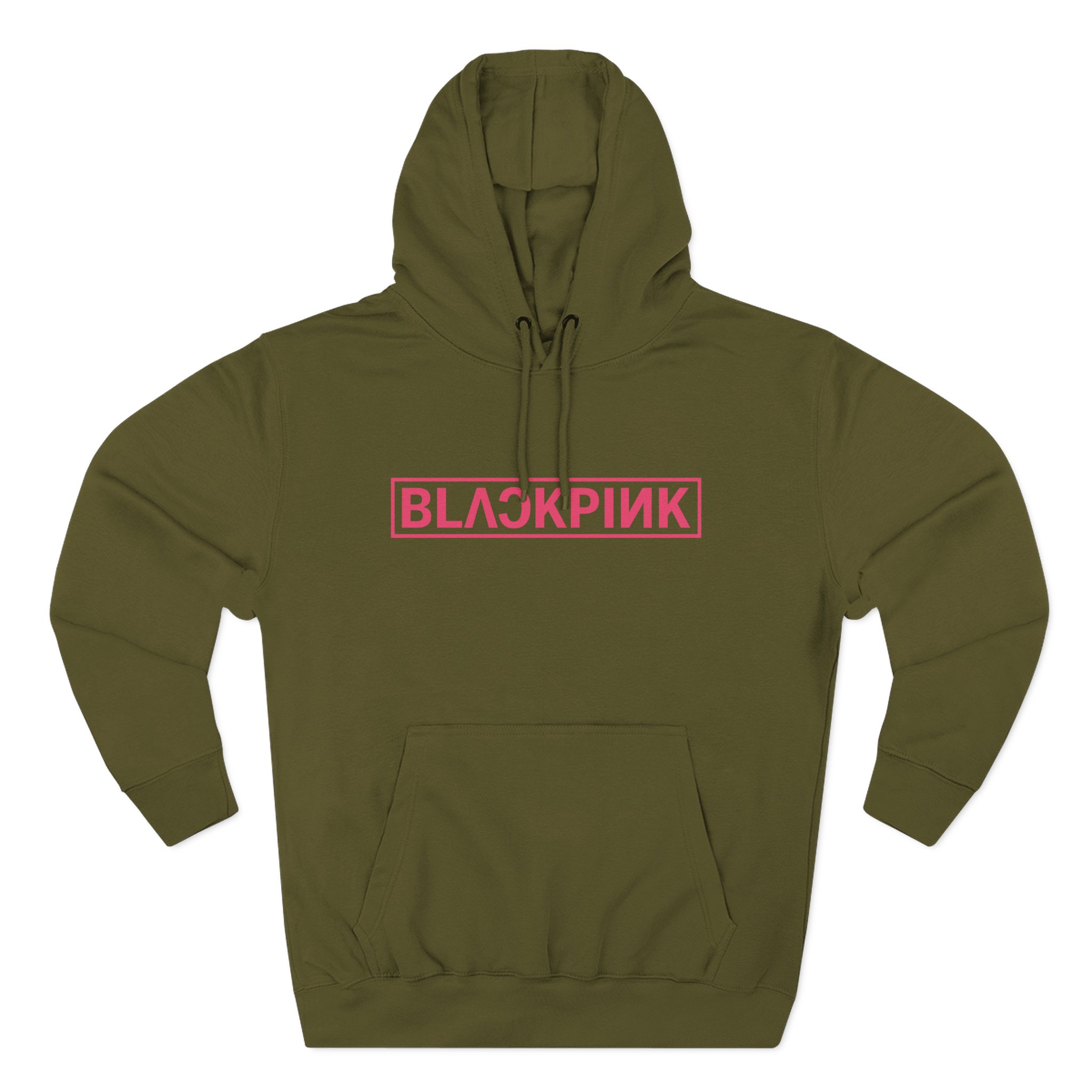 B logo Three-Panel Fleece Hoodie