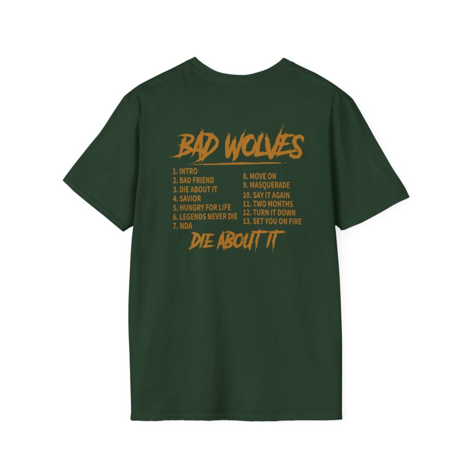 Bad Wolves Die About It Tracklist Unisex Softstyle T-Shirt
