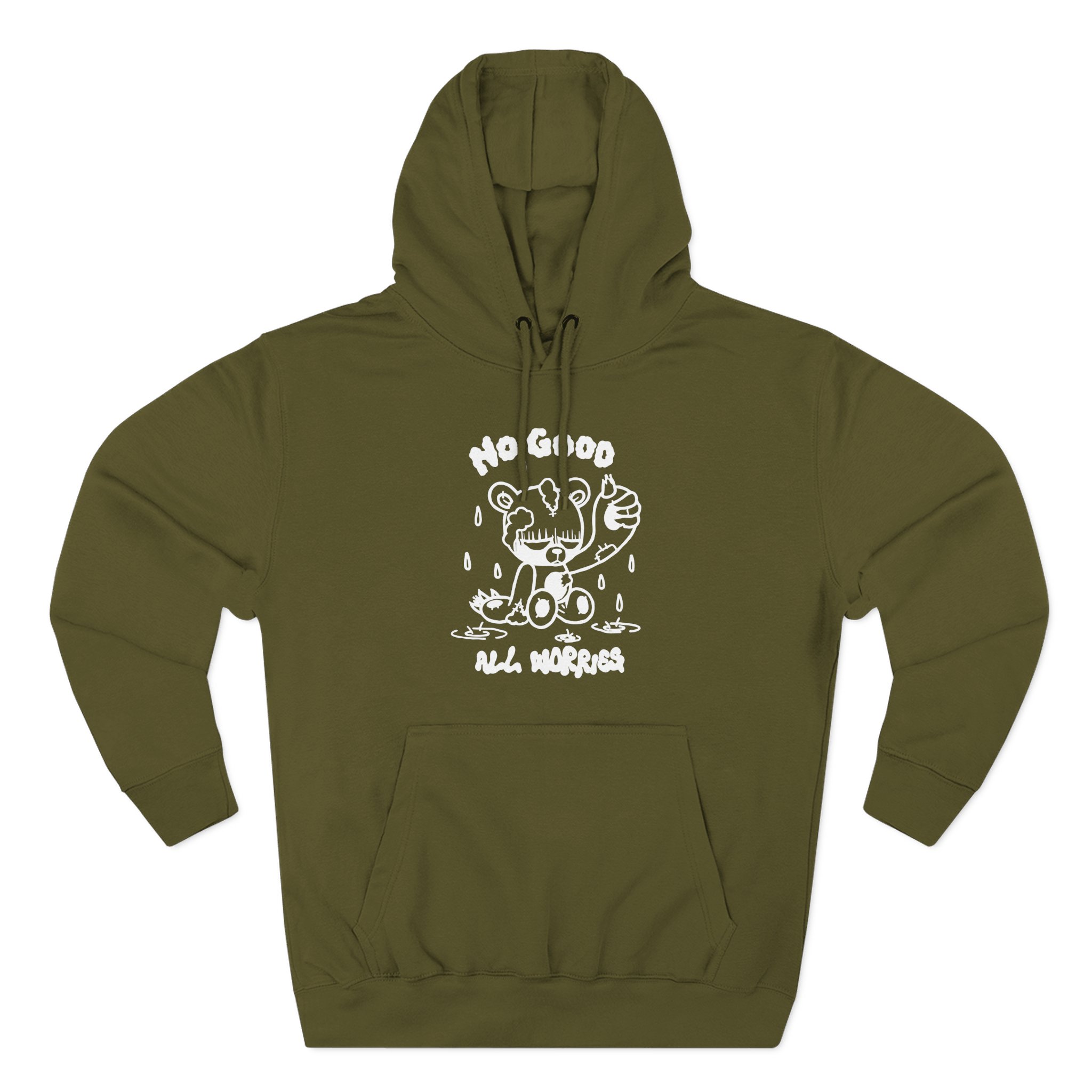 Cold Ones the All Worries Three-Panel Fleece Hoodie