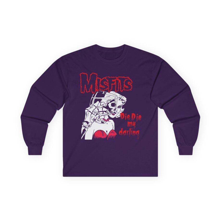 Misfits Die Die My Valentine Unisex Ultra Cotton Long Sleeve Tee