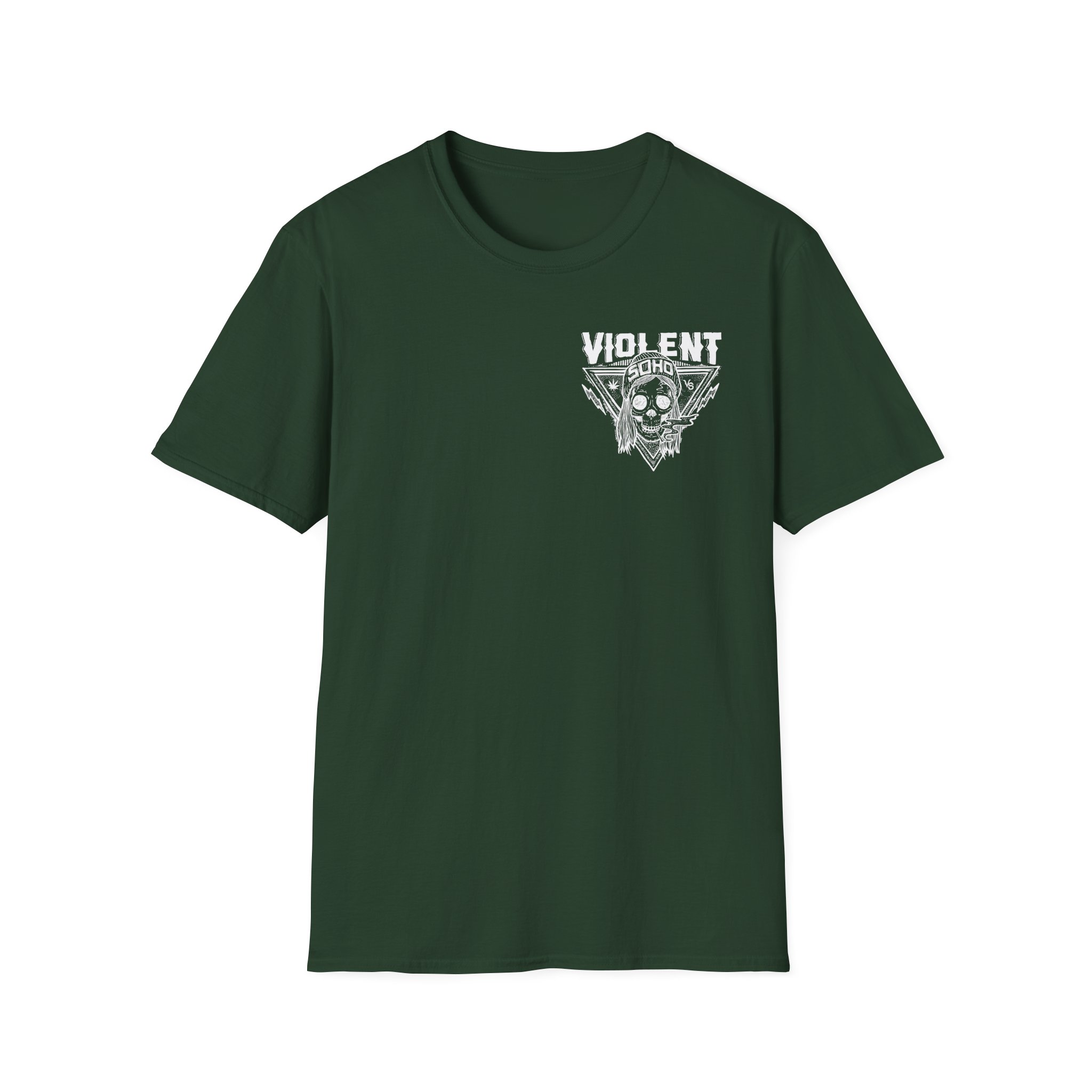 Violent Soho Blazin Skull Unisex Softstyle T-Shirt