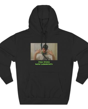 Feinkost Kolinski - Jonas Schulze Bester Ladendetektiv Three-Panel Fleece Hoodie