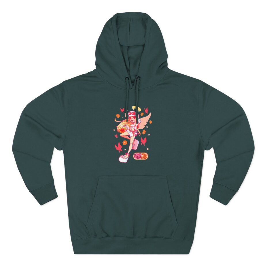 Willow Pill Angle Three-Panel Fleece Hoodie