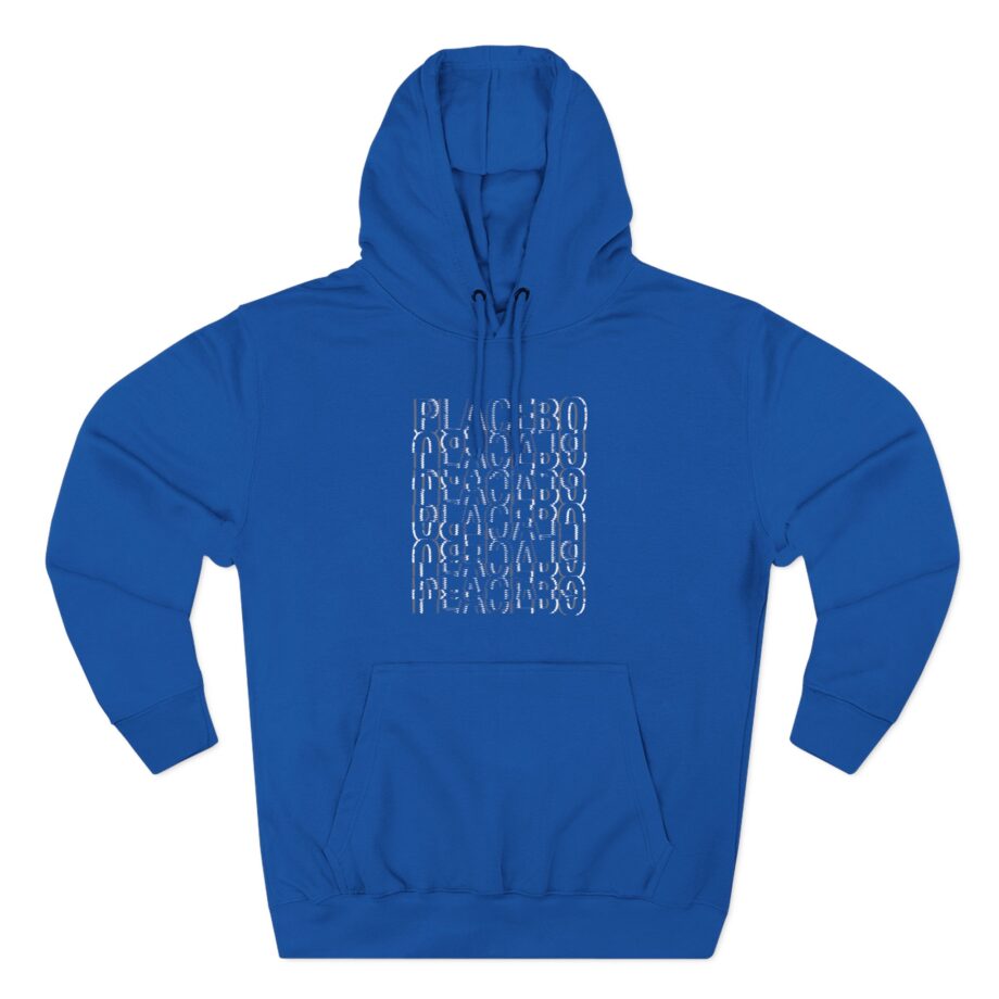 Placebo Black & White Glitch Three-Panel Fleece Hoodie