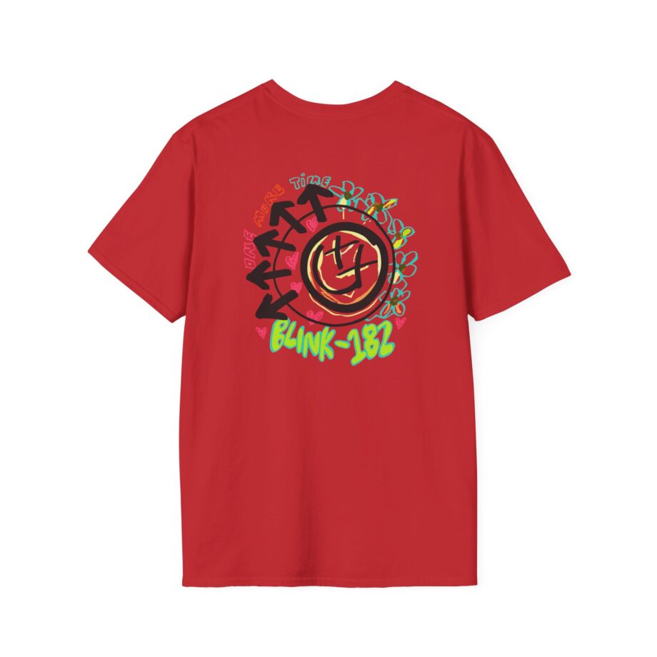 Blink 182 One More Time Smiley Sketch Unisex Softstyle T-Shirt