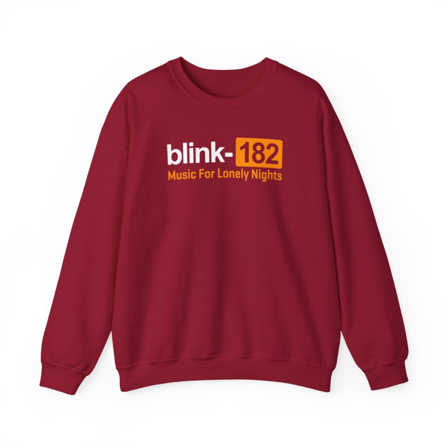 Blink 182 Music for Lonely Nights Unisex Heavy Blend™ Crewneck Sweatshirt