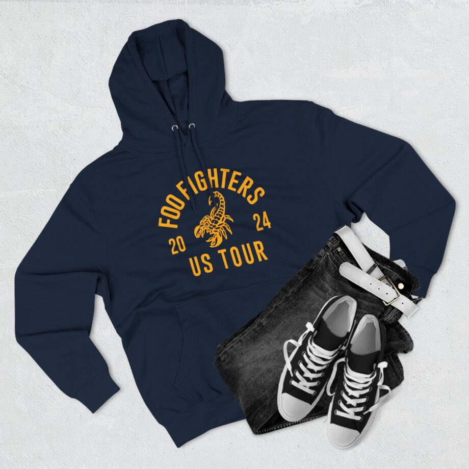 Foo Fighters 2024 Us Tour Three-Panel Fleece Hoodie