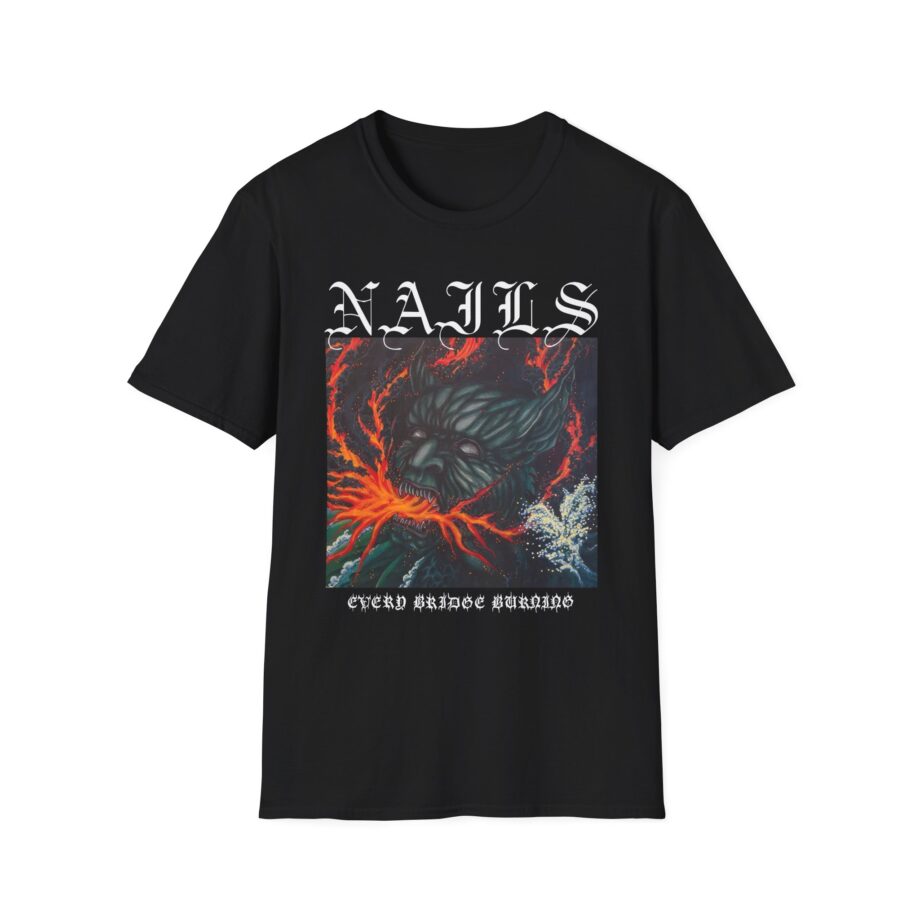 Nails Every Bridge Burning Unisex Softstyle T-Shirt