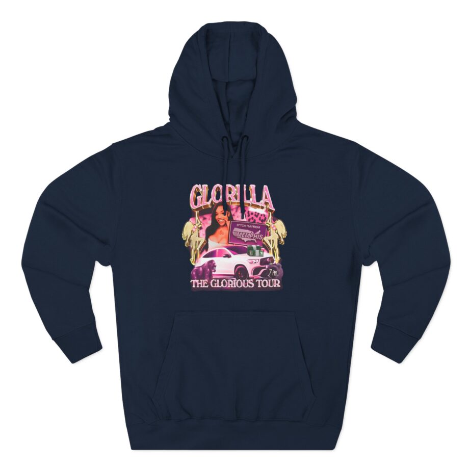 Glorilla Glorious Tour From Memphis Three-Panel Fleece Hoodie