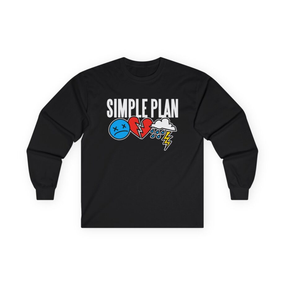 Simple Plan 3 Icons Logo Unisex Ultra Cotton Long Sleeve Tee