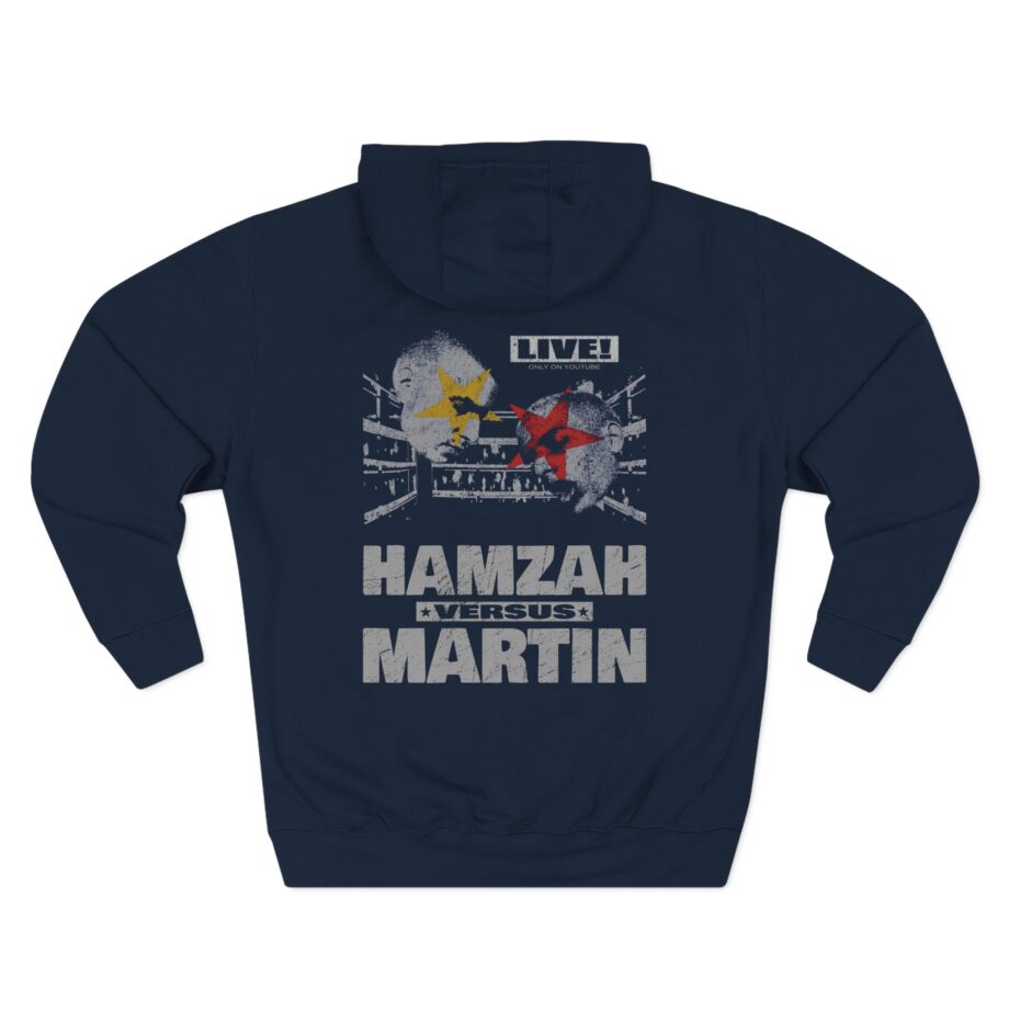 Slushy Noobz Hamzah Versus Martin Three-Panel Fleece Hoodie