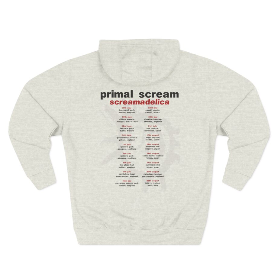 Primal Scream Screamadelica Tour Three-Panel Fleece Hoodie