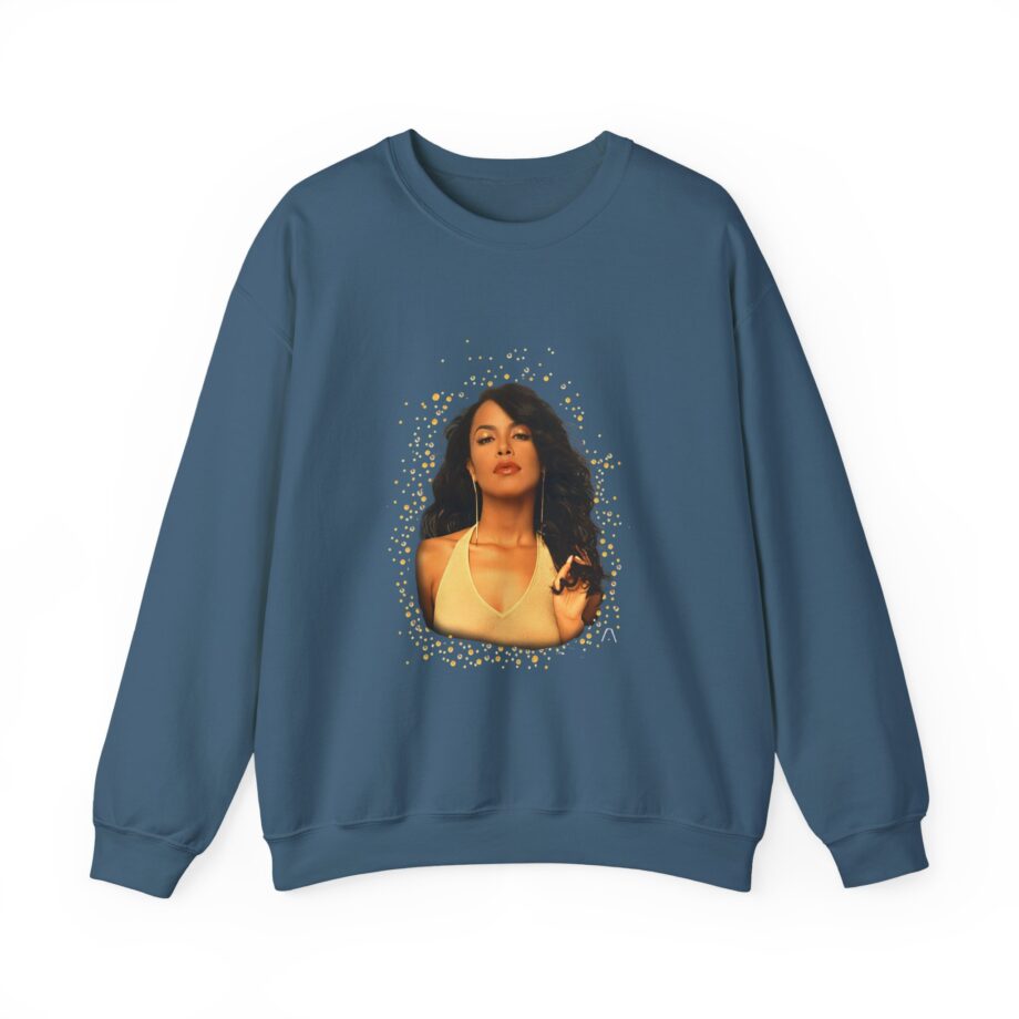 Aaliyah Self Titled Portrait Unisex Heavy Blend™ Crewneck Sweatshirt