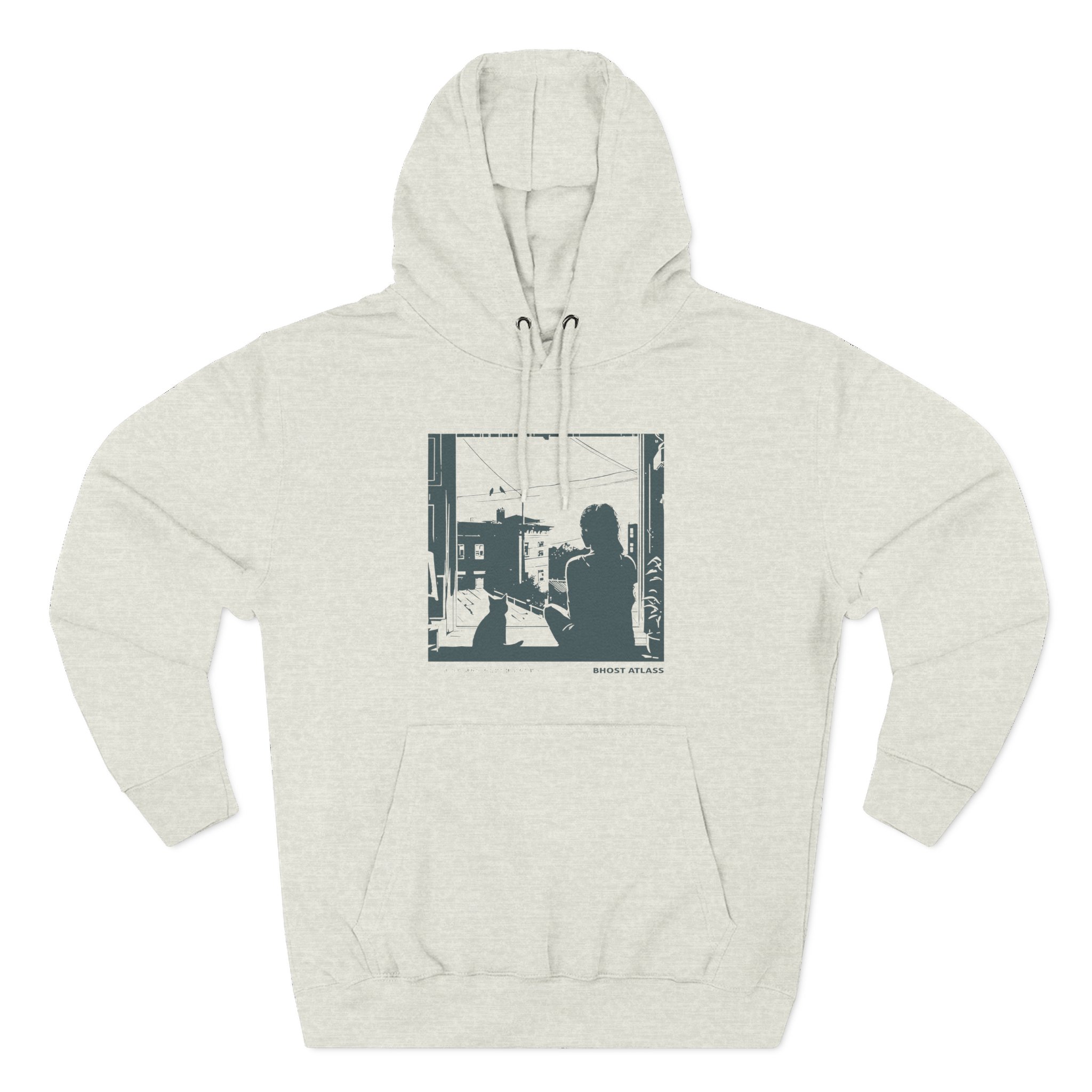 Ghost Atlas Dust of the Human Shape Three-Panel Fleece Hoodie