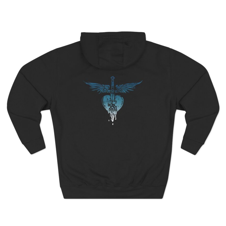 Bon Jovi Do What You Can Portrait Three-Panel Fleece Hoodie