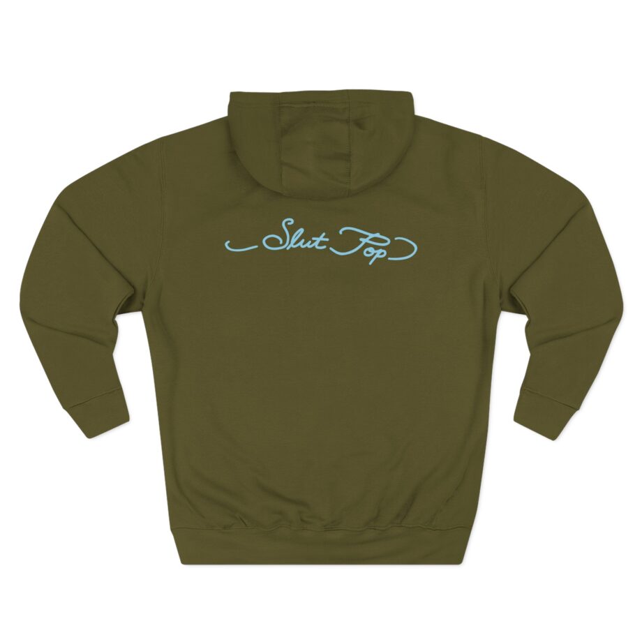 Kim Petras Cross Cut Off Three-Panel Fleece Hoodie