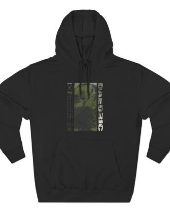 Daedric Only Three-Panel Fleece Hoodie