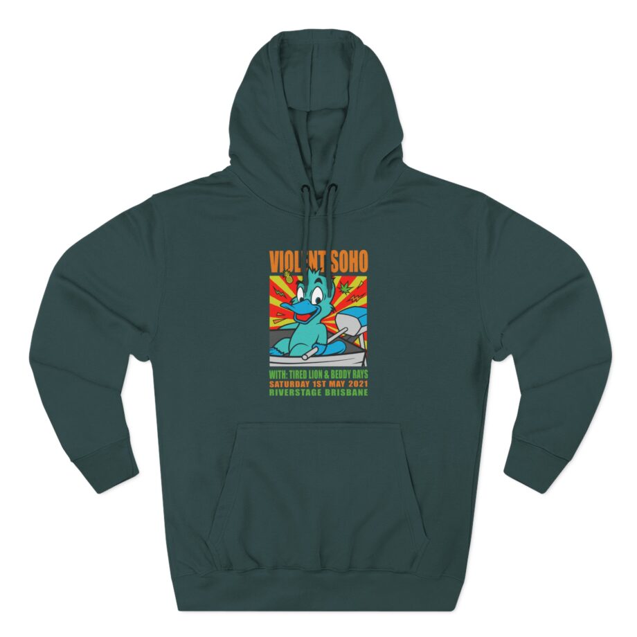 Violent Soho  Event Poster Three-Panel Fleece Hoodie