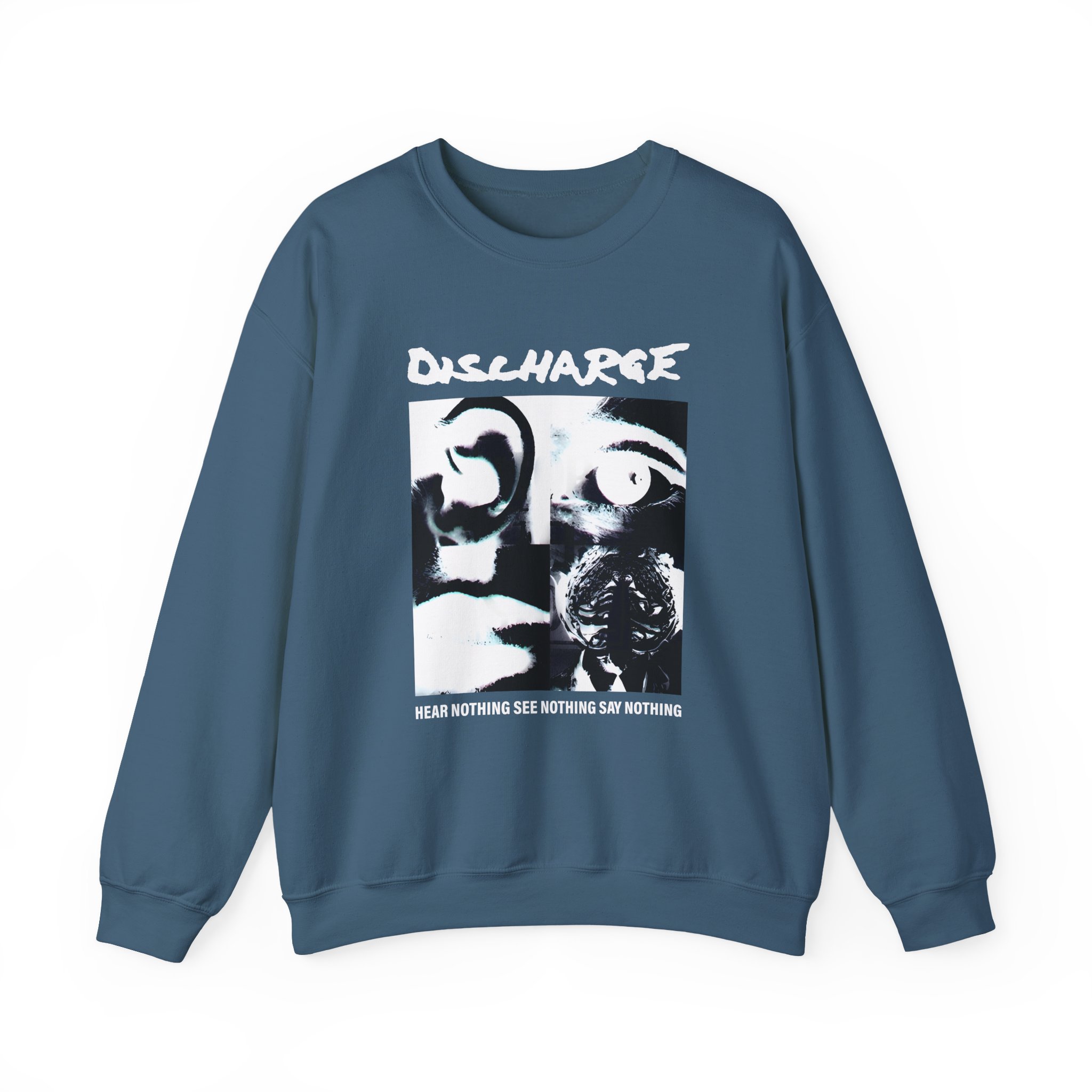 Discharge Hear Nothing Unisex Heavy Blendâ„¢ Crewneck Sweatshirt