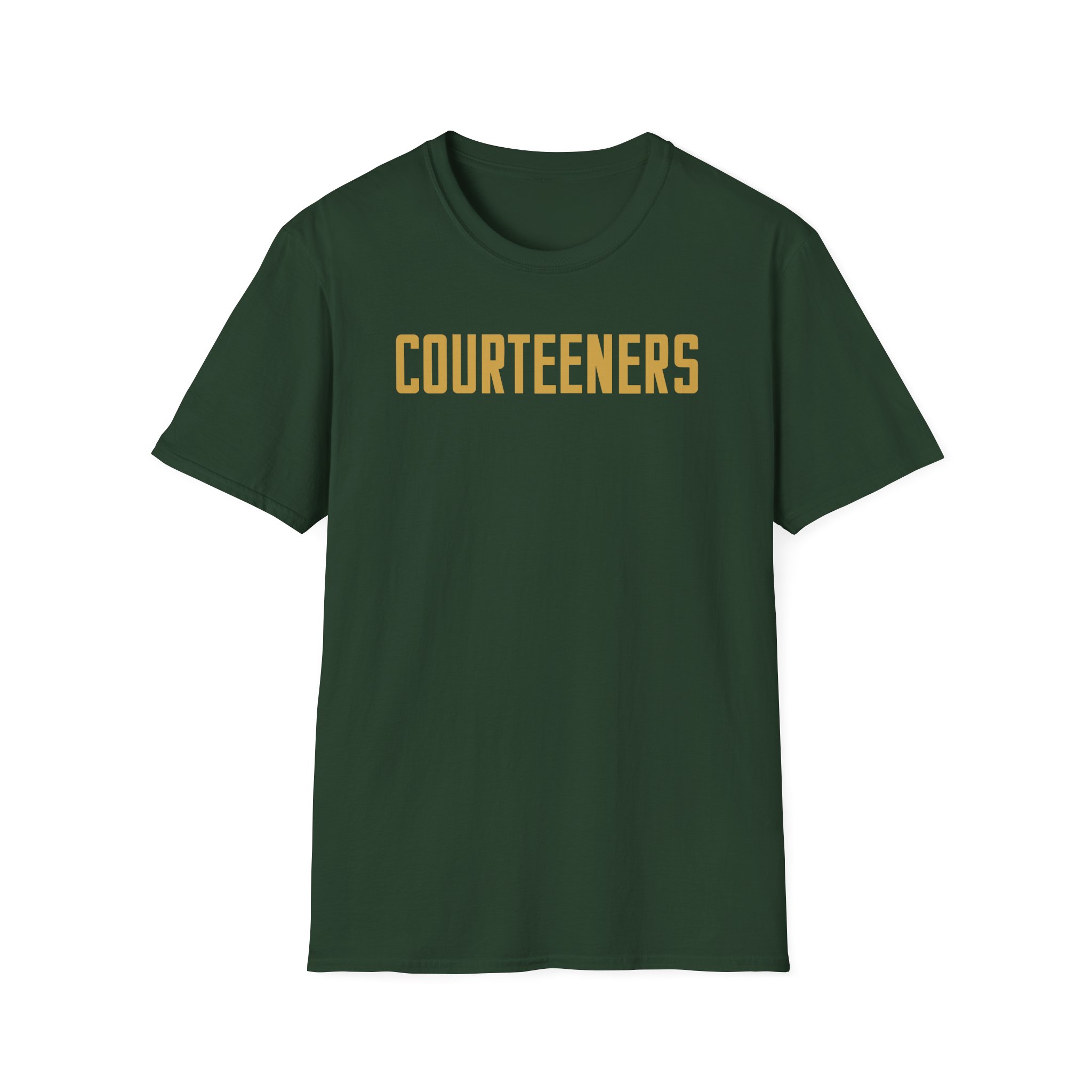 Courteeners Metallic Gold Logo Unisex Softstyle T-Shirt