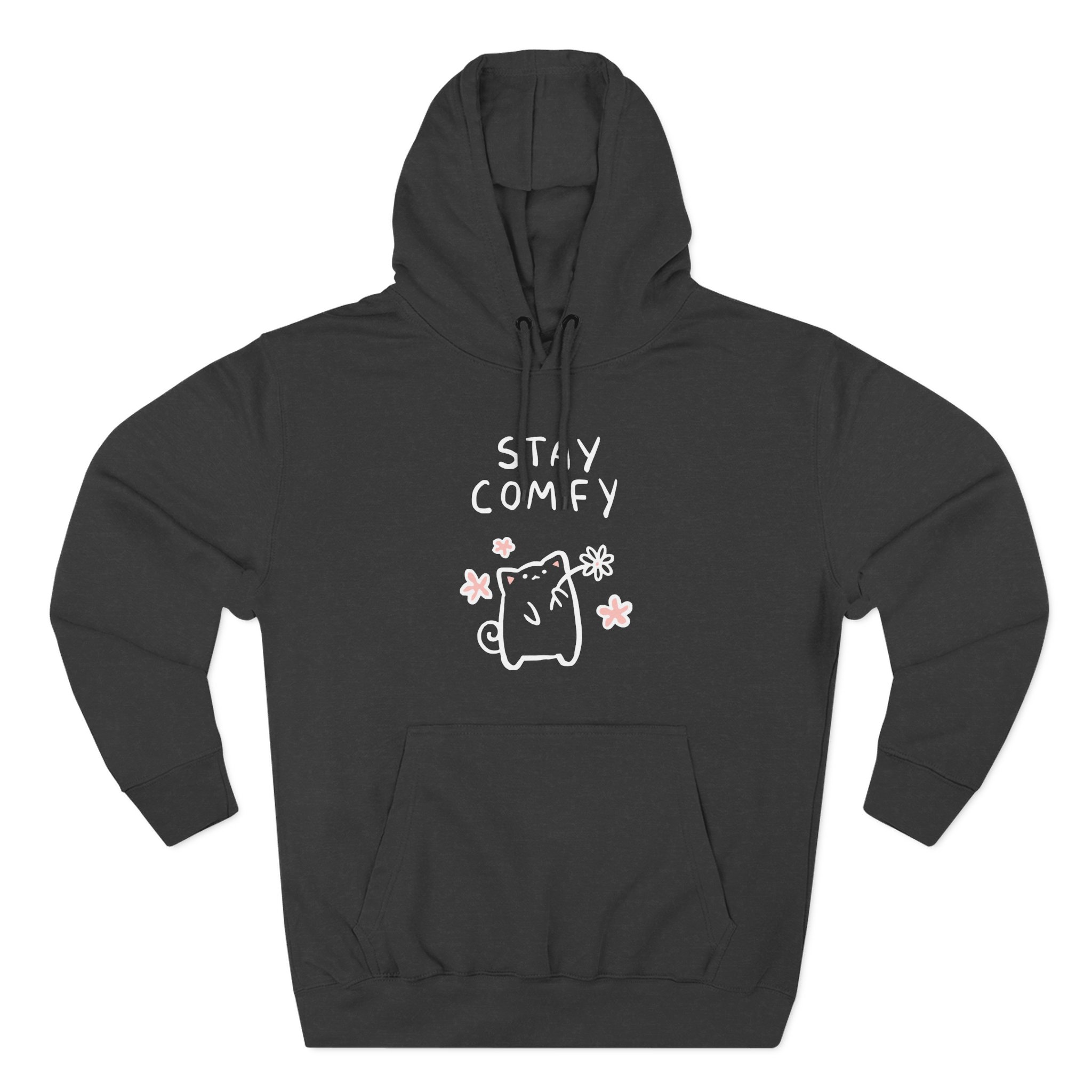 Lilypichu Stay Comfy Cute Three-Panel Fleece Hoodie