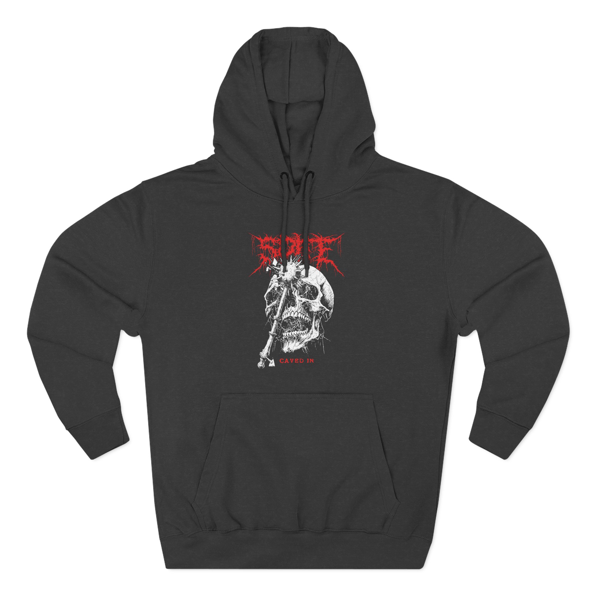 Spite Caved in Three-Panel Fleece Hoodie