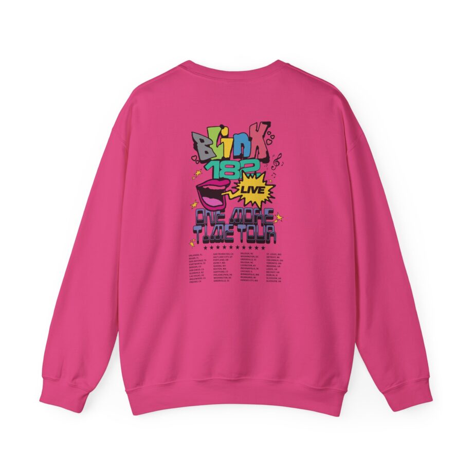 Blink 182 One More Time Tour Unisex Heavy Blend™ Crewneck Sweatshirt