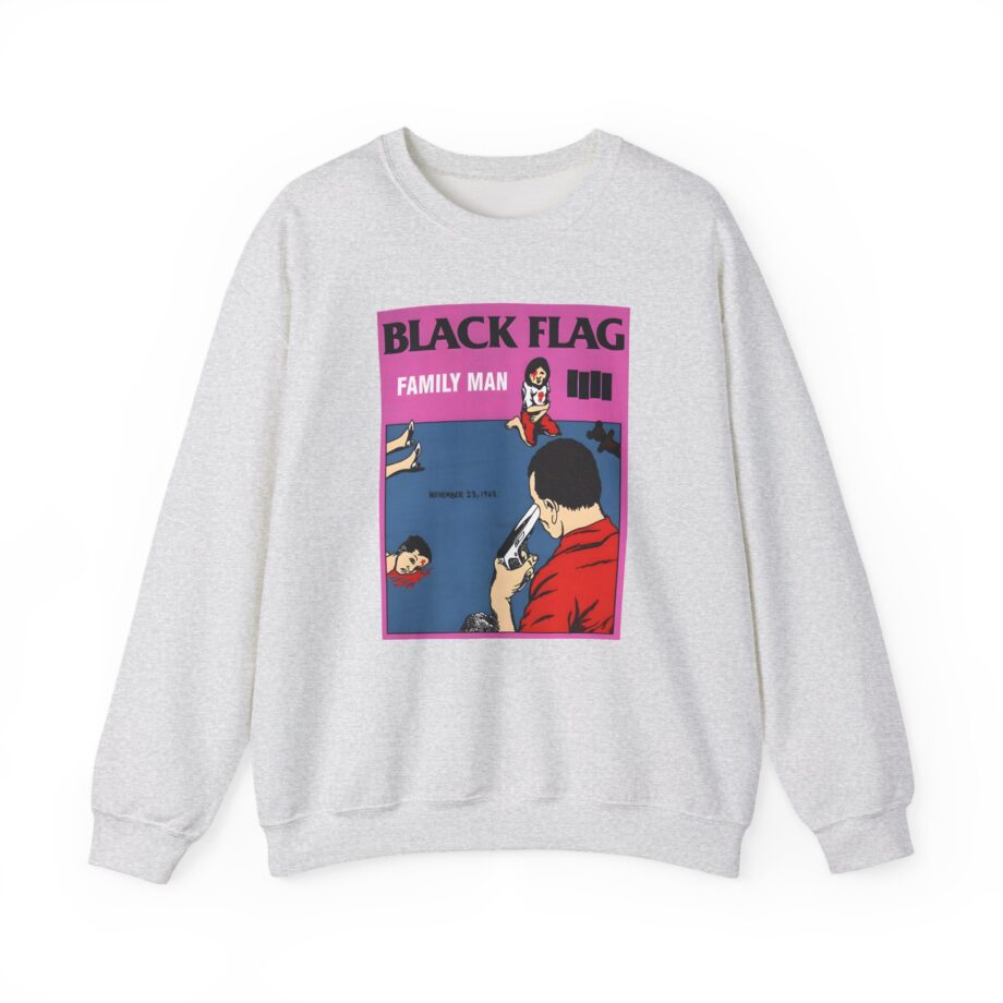 Black Flag Family Man Unisex Heavy Blend™ Crewneck Sweatshirt