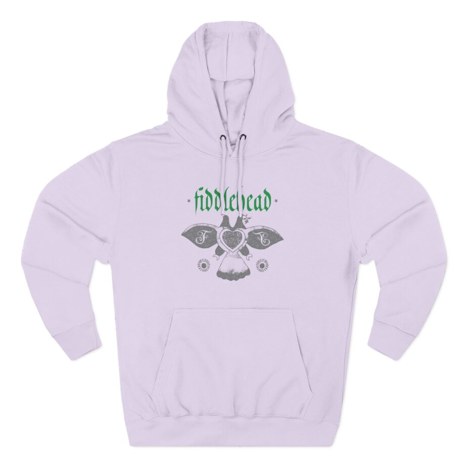Fiddlehead Dove Three-Panel Fleece Hoodie