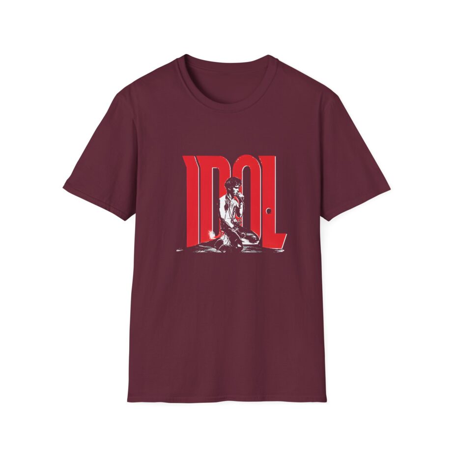 Billy Idol Rebel Yell Kneeling Photo Unisex Softstyle T-Shirt