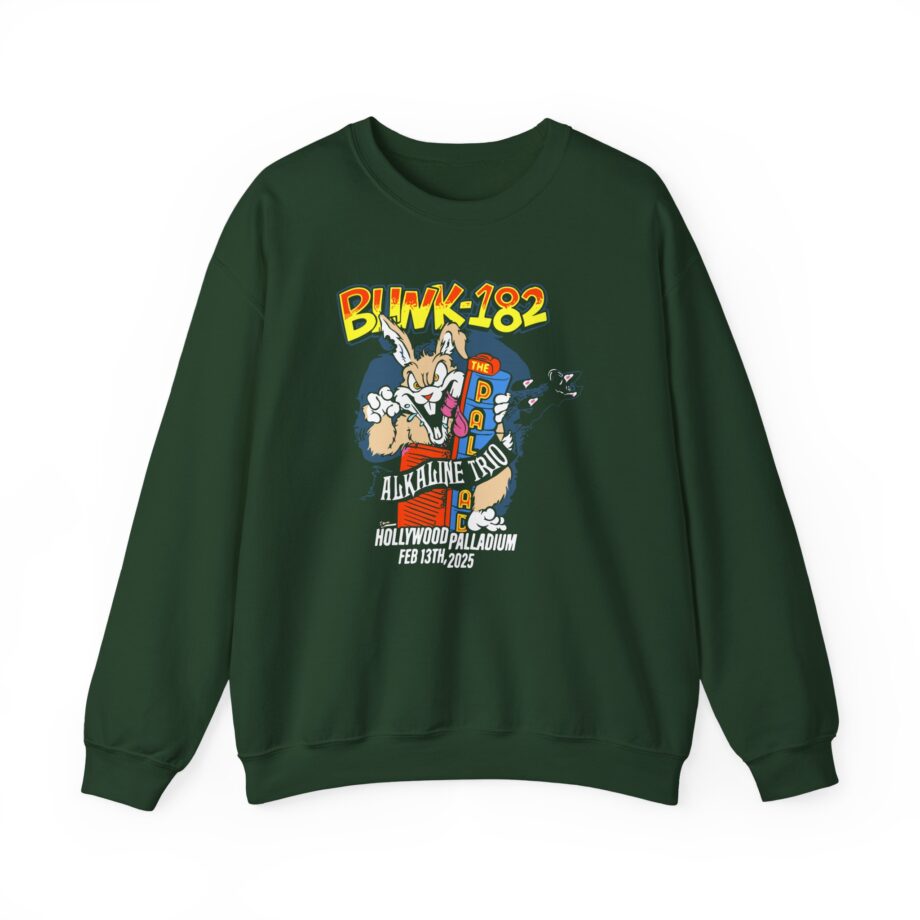 Blink 182 La Fire Aid Unisex Heavy Blend™ Crewneck Sweatshirt