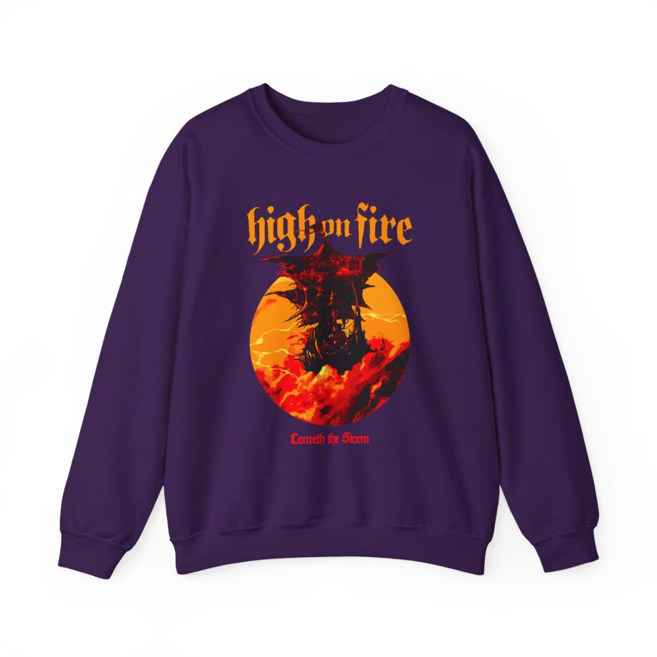 High on Fire Cometh the Storm Unisex Heavy Blend™ Crewneck Sweatshirt