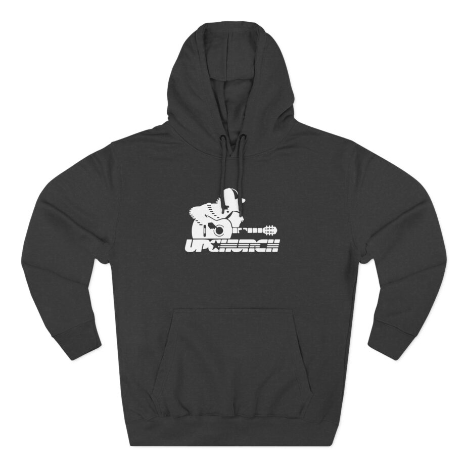 Upchurch Maroon Logo Three-Panel Fleece Hoodie