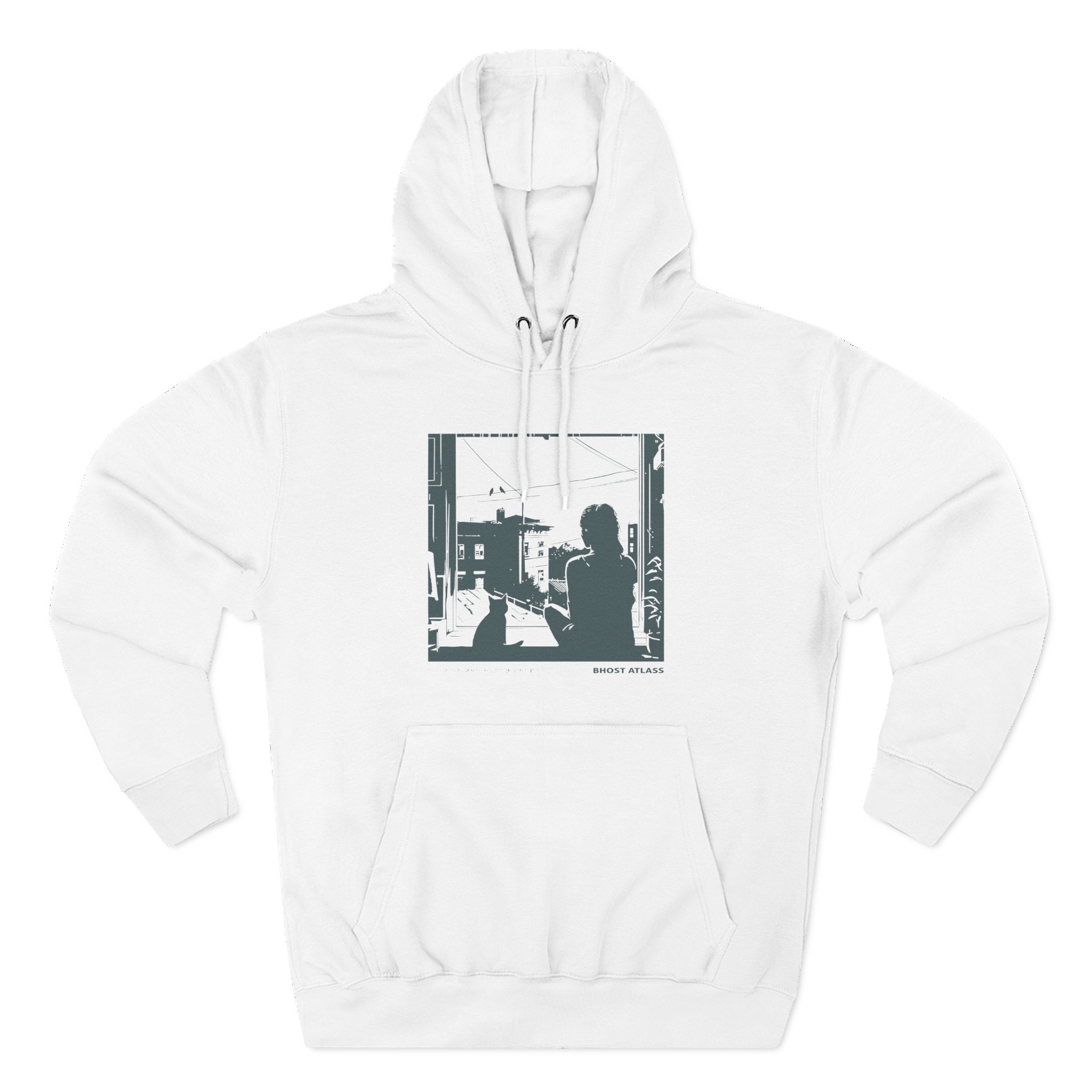 Ghost Atlas Dust of the Human Shape Three-Panel Fleece Hoodie