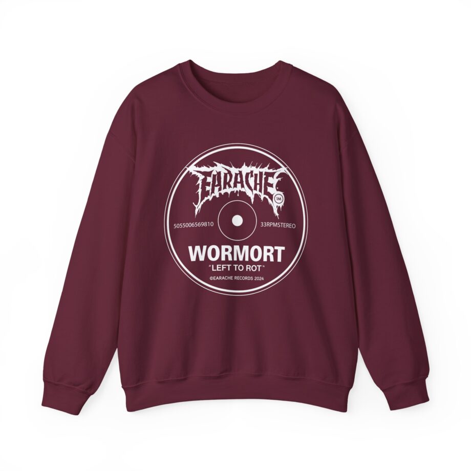 Wormrot Left to Rot Label Unisex Heavy Blend™ Crewneck Sweatshirt
