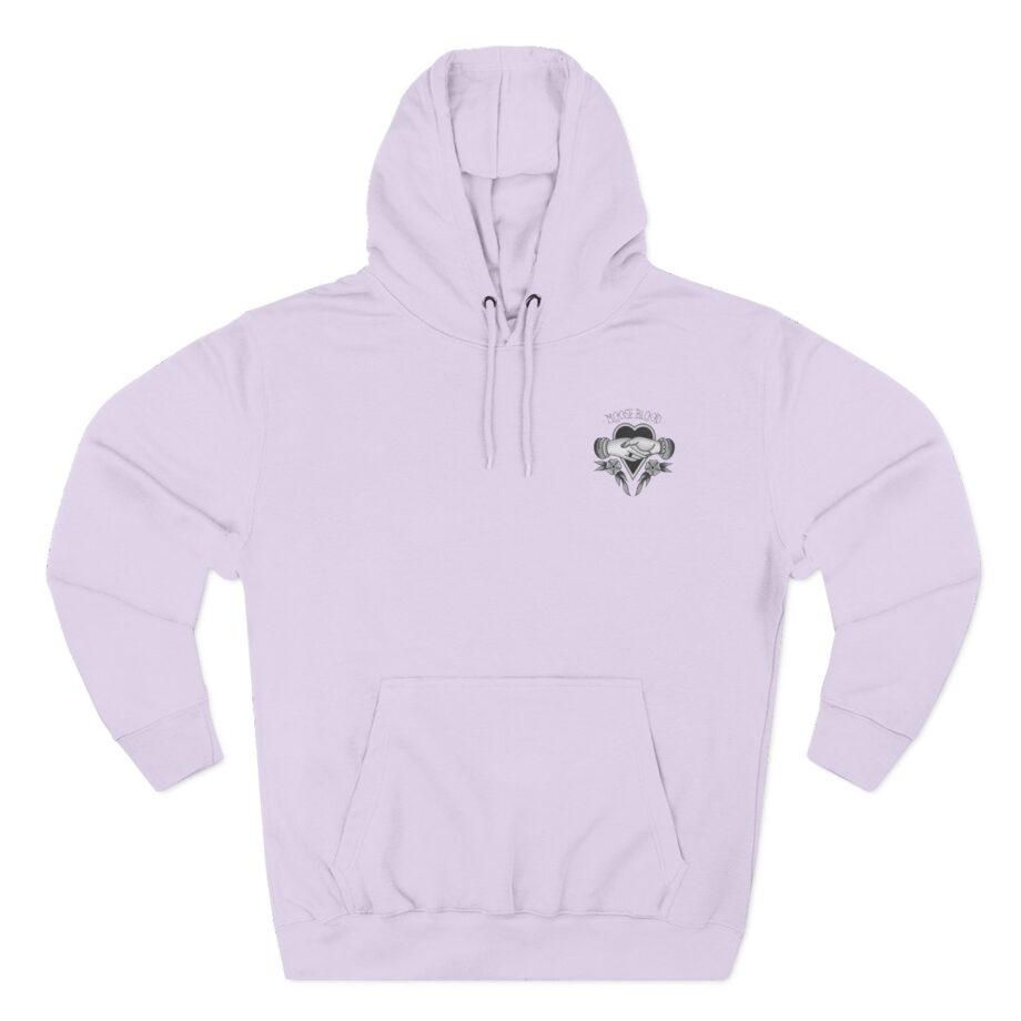 Moose Blood Traditional Tattoo Desig Three-Panel Fleece Hoodie